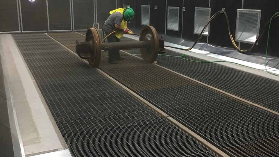 Impianto di preparazione superfici per le ruote dei treni – Repubblica Ceca