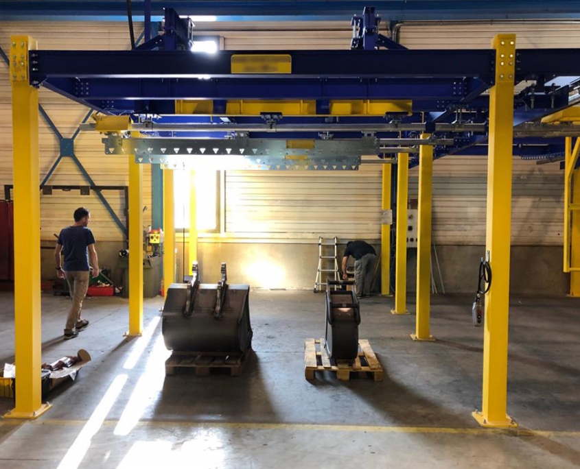 Manual powder coating plant