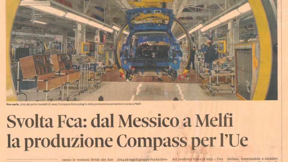 Anche Eurotherm partecipa alle realizzazione della nuova Jeep Compass