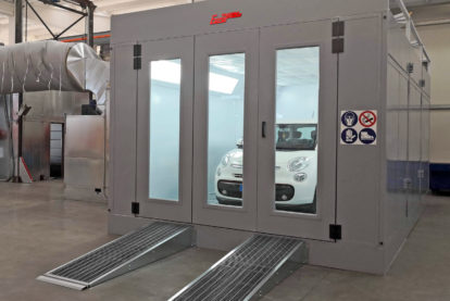 Demountable pressurized Spray booths for bodywork