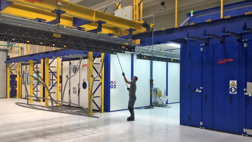 Installation de poudrage manuelle INDUSTRIE 4.0