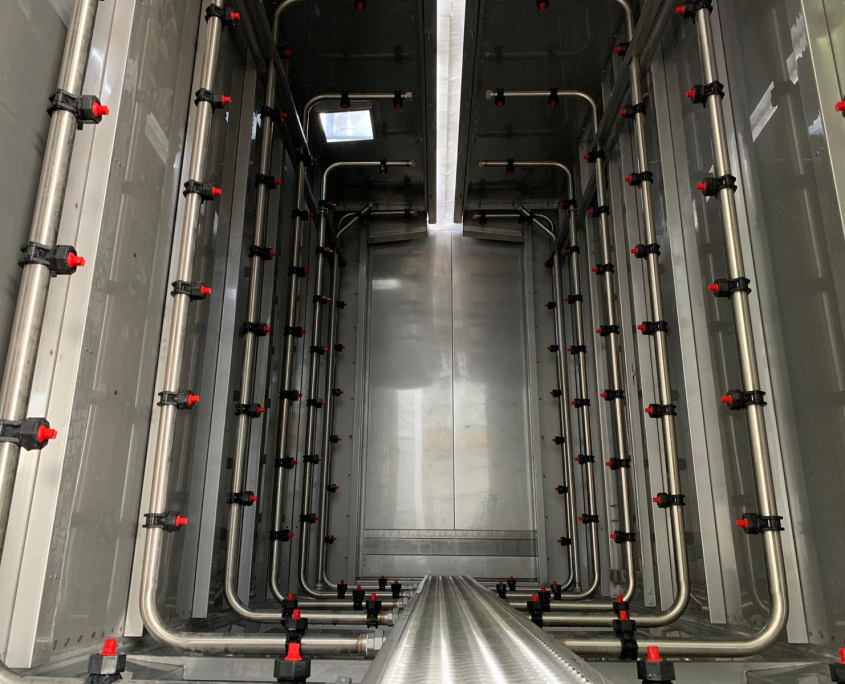Washing tunnel - Inside