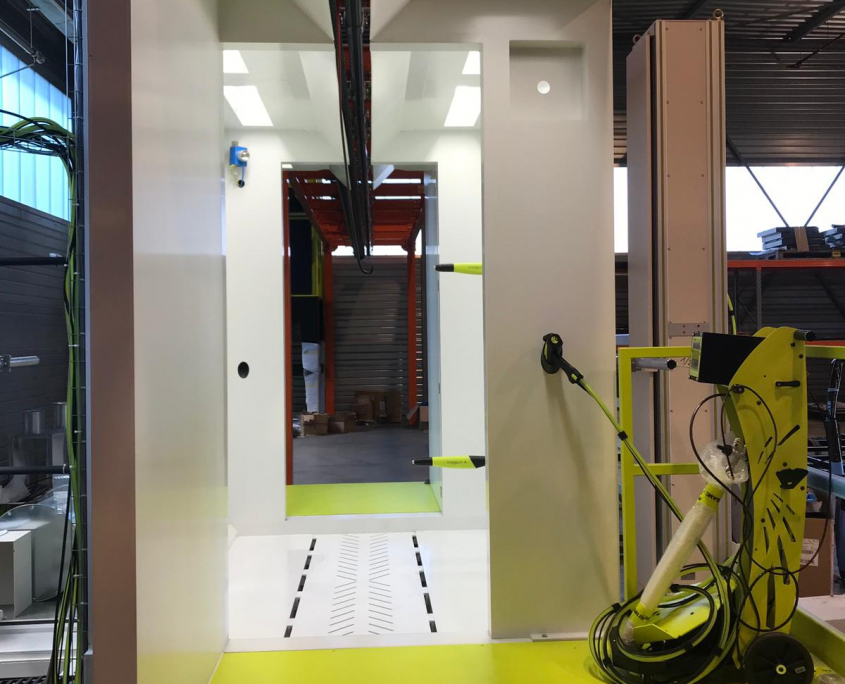 Automatic powder painting booth 1