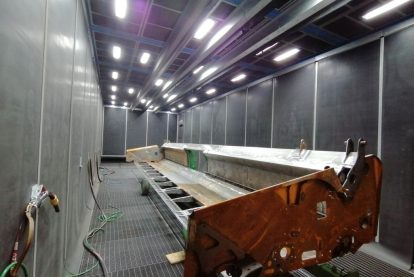 Zurn Besser Shotblasting booth 1 Eurotherm