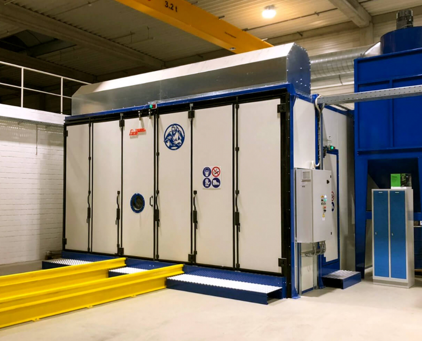 Shotblasting booth exterior
