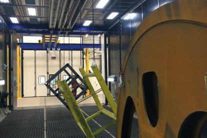 1 Sandblasting booth with total grit recovery system Eurotherm