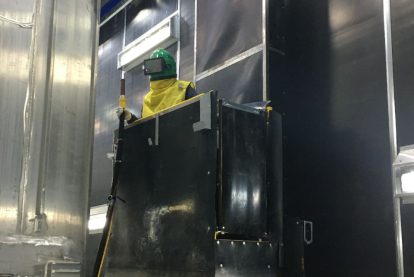 Railway shotblasting booth 7 Eurotherm