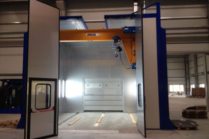 Cabina lavaggio con apertura tetto Eurotherm