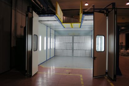 3 cabine di verniciatura a flusso obliquo Eurotherm