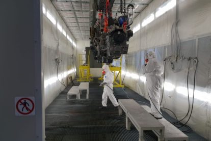 4 cabine di verniciatura a flusso daria verticale Eurotherm