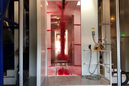 cabina verniciatura polvere automatica Eurotherm