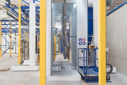 cabina verniciatura polvere automatica eurotherm Eurotherm