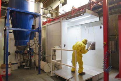 cabine per vernici polvere Eurotherm