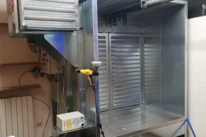 parete aspirante verniciatura polvere Eurotherm