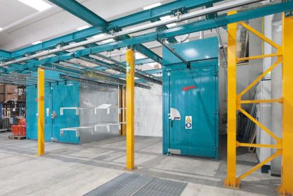 3 Impianto verniciatura polvere manuale Eurotherm