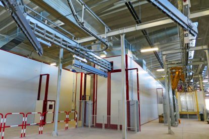 impianto di verniciatura passo-passo