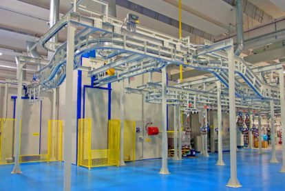 impianto di verniciatura passo-passo