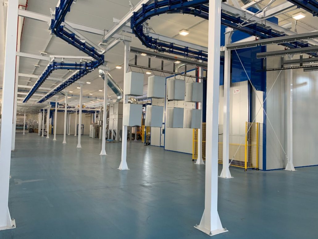 Impianto di verniciatura a polvere automatico 1 Eurotherm