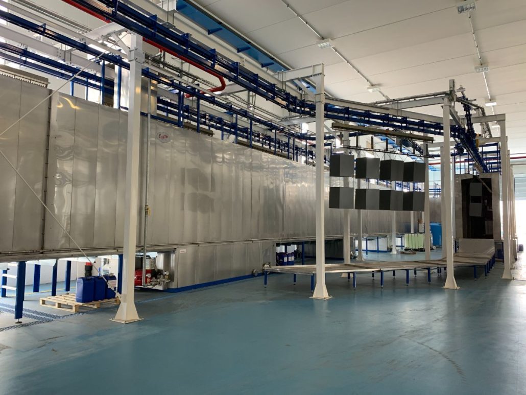 Tunnel di lavaggio 9 fasi in continuo 1 Eurotherm