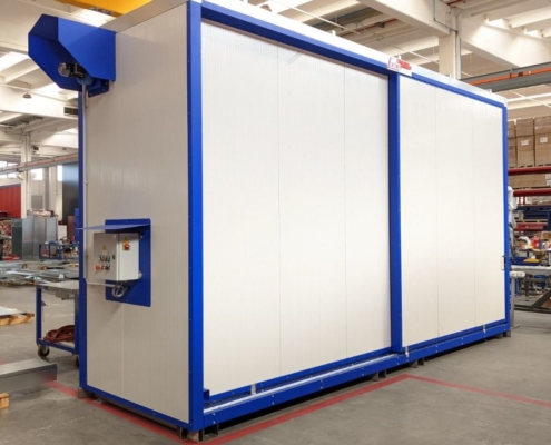 Container di stoccaggio e locali tecnici per preparazione vernici