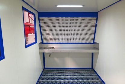 2 Inside pre built modulized paint kitchen Eurotherm