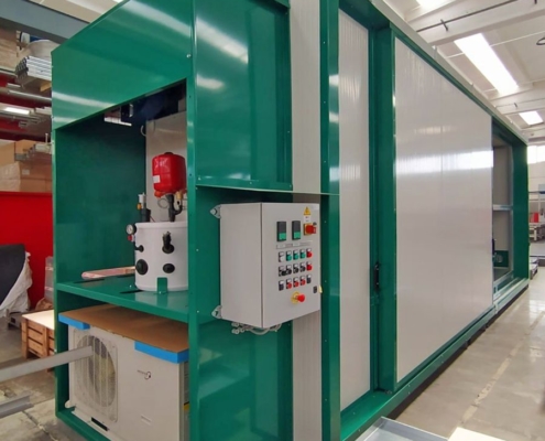 Container di stoccaggio e locali tecnici per preparazione vernici