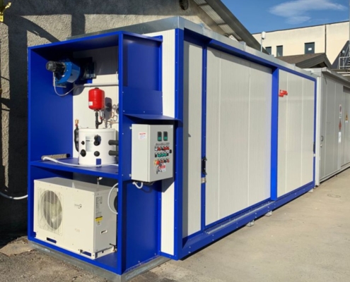 Container di stoccaggio e locali tecnici per preparazione vernici