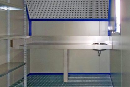 8 Inside pre built modulized paint kitchen Eurotherm