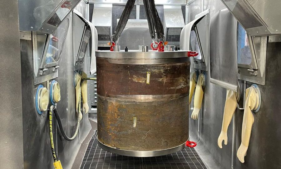 Installation cabine de grenaillage compacte pour l&rsquo;industrie du pétrole et du gaz