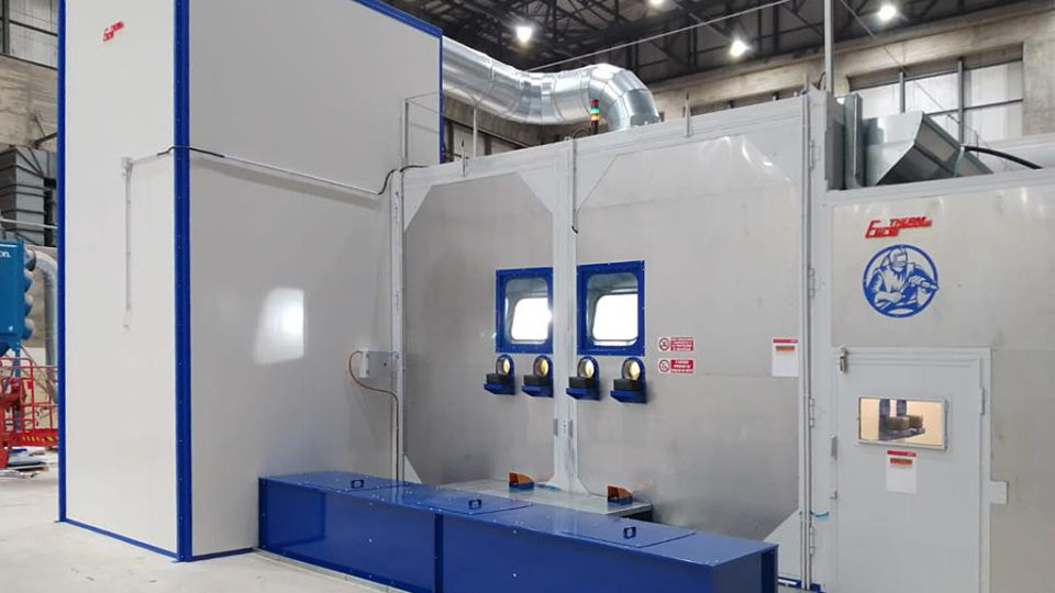 Cabine de sablage Eurotherm pour le secteur Nucléaire