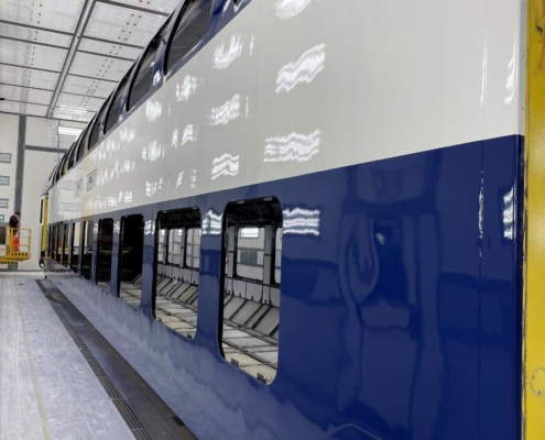 impianto di verniciatura a liquido per settore ferroviario