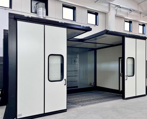 cabina di lavaggio manuale