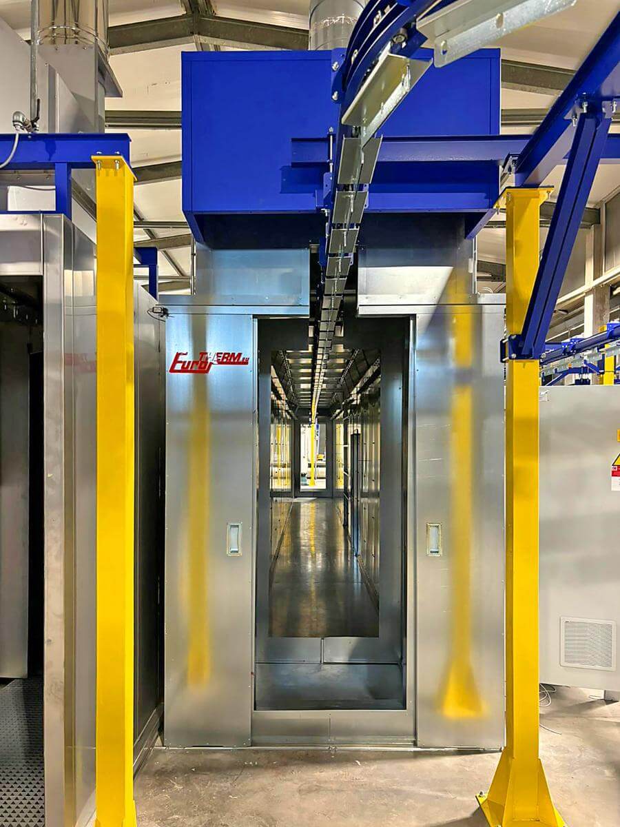 02 Automatic powder painting line 1 Eurotherm