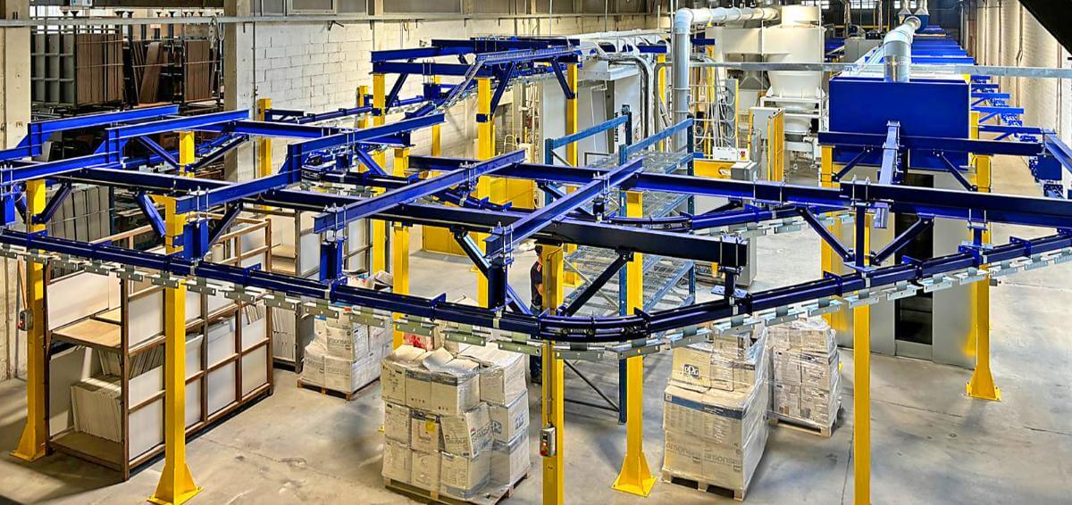 03 Automatic powder painting line Eurotherm