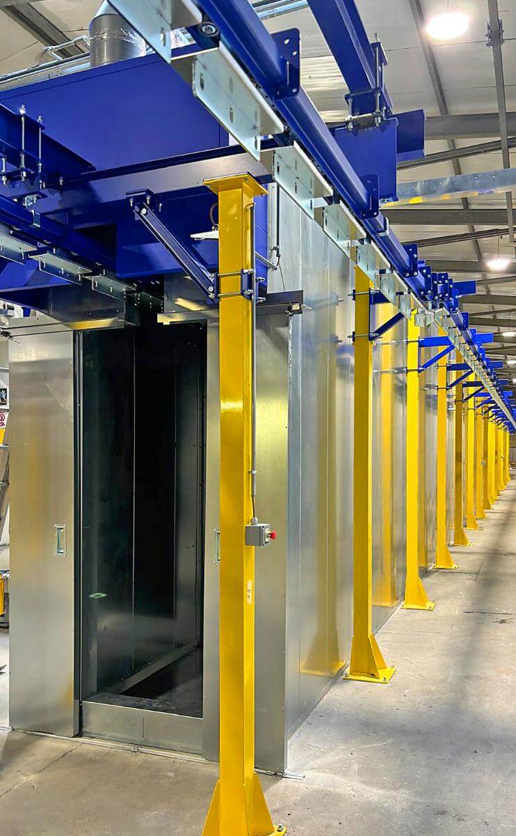 04 Automatic powder painting line 1 Eurotherm