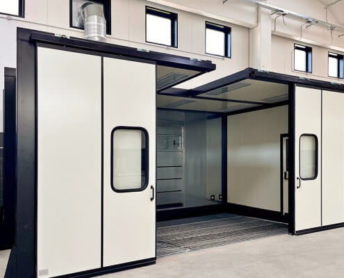 cabina di lavaggio manuale
