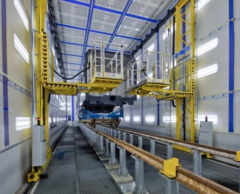 Impianto di verniciatura per settore ferroviario