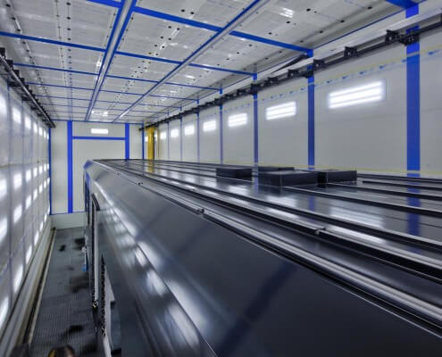 Impianto di verniciatura per settore ferroviario