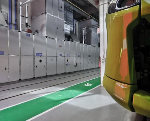 Impianto di verniciatura per settore ferroviario