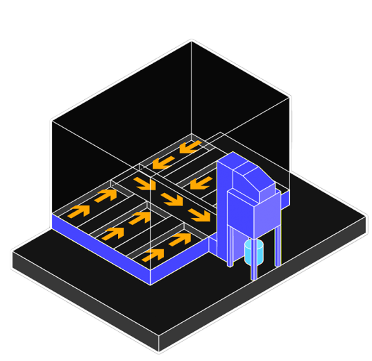 <p><span style="color: #f22821;">sans fondations,</span> dans lequel la récupération totale se fait de la même manière que le système avec fondations mais, dans ce cas, le système de récupération est au-dessus du niveau du sol.</p> 