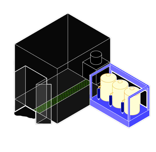 <p>Le skid a la double fonction de filtrer et de réutiliser en continu les liquides pulvérisés dans un cycle fermé. La version de base se compose de 3 phases:</p> <p>&nbsp;</p> <ul> <li><span style="color: #f22821;">Dégraissage</span> avec une solution phosphodégraissante à froid;</li> <li><span style="color: #f22821;">1er rinçage</span> à l’eau de distribution;</li> <li><span style="color: #f22821;">2ème rinçage </span>à l’eau de distribution;</li> </ul> <p>&nbsp;</p> <p>Si nécessaire, d’autres phases peuvent être intégrées, notamment:</p> 