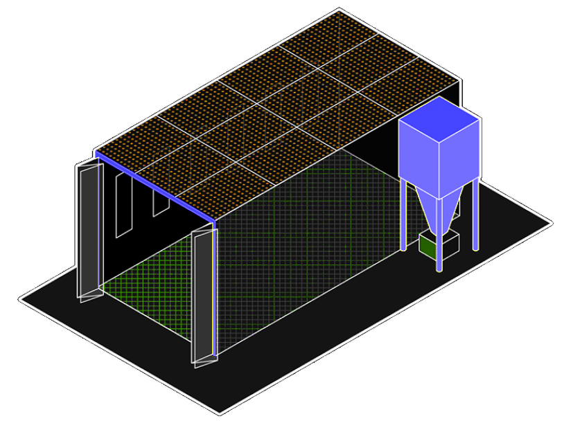 <p>De cette façon, <span style="color: #f22821;">le flux d’air est plus homogène</span> et l’air entrant plus propre – par rapport aux cabines à flux horizontal – ce qui garantit des conditions optimales et constantes de l’environnement de travail.</p> 