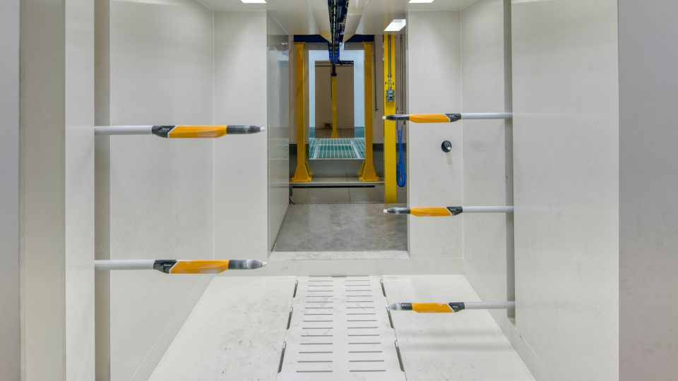 Powder coating booths