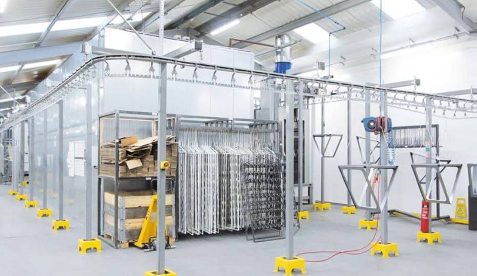 Installation de peinture en poudre à zéro émission pour Fit Out