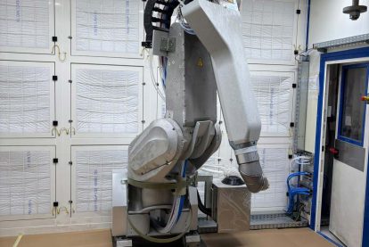 Robot vernciatore Assali camion Eurotherm Eurotherm