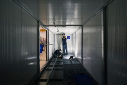 installazione cabina industriale verniciatura eurotherm Eurotherm