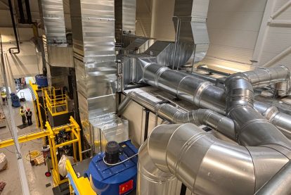 Système de filtration pour sablage ferroviaire en environnement industriel