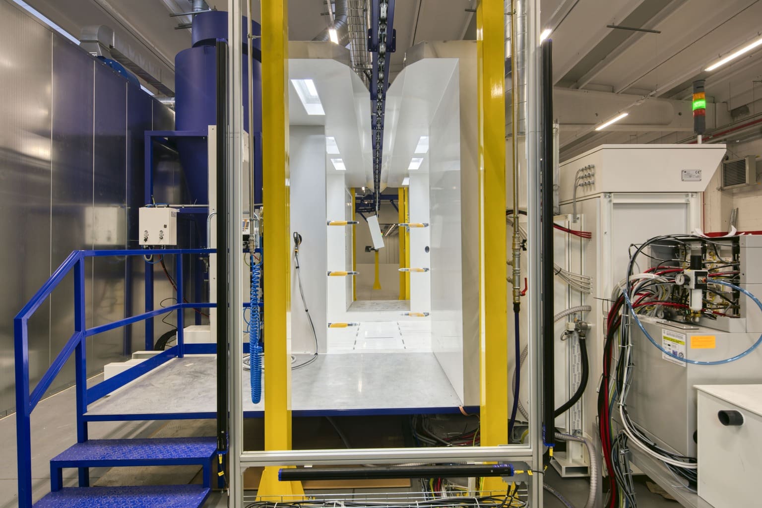 verniciatura a polvere con pistole automatiche Gema Eurotherm