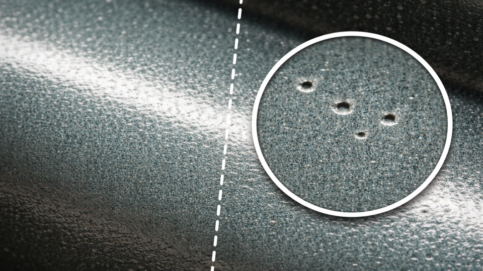 Pinholes nella verniciatura industriale: perché si formano e come evitare i fori di spillo